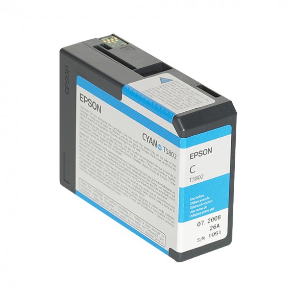 Epson Cyan Ink for 3800 & 3880 Printers - 80ml - T5802